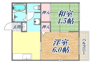 コーポ浦風の物件間取画像